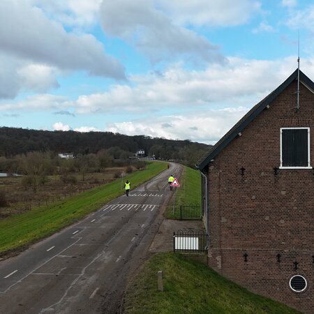 Dijkoefening op de Grebbedijk